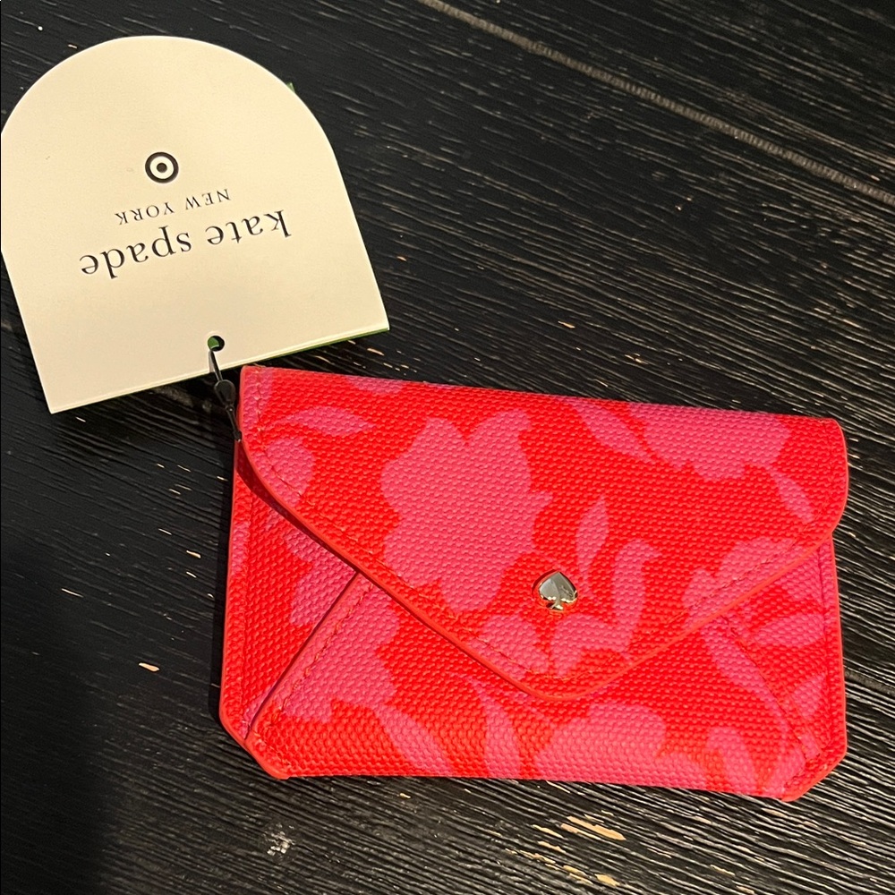 Kate Spade - Target- Pink Floral Wallet/card case. New!